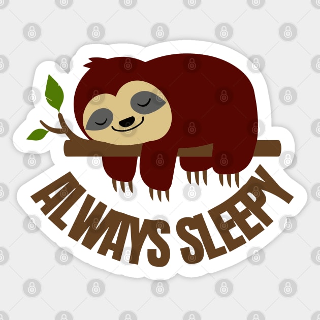 Always sleepy Sticker by Right-Fit27